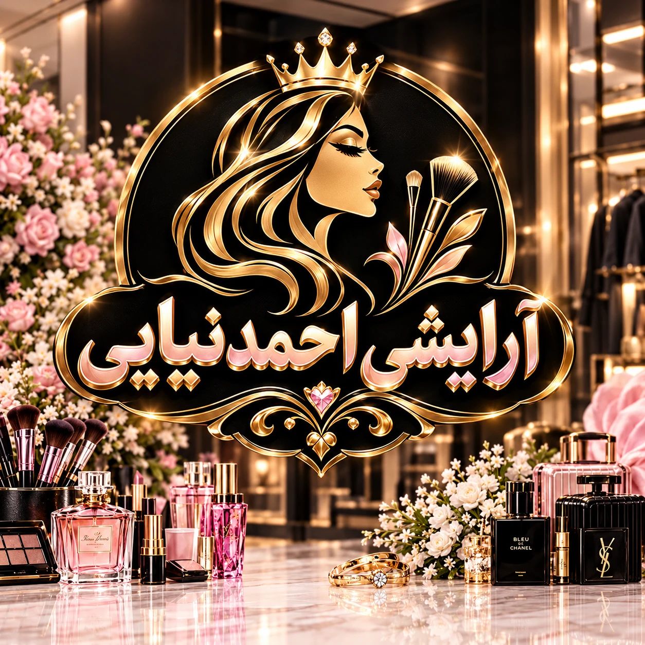 لوگو آرایشی احمدنیایی یزد