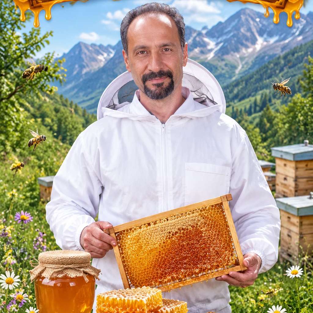 لوگو عسل طبیعی کوهستان 🐝🍯