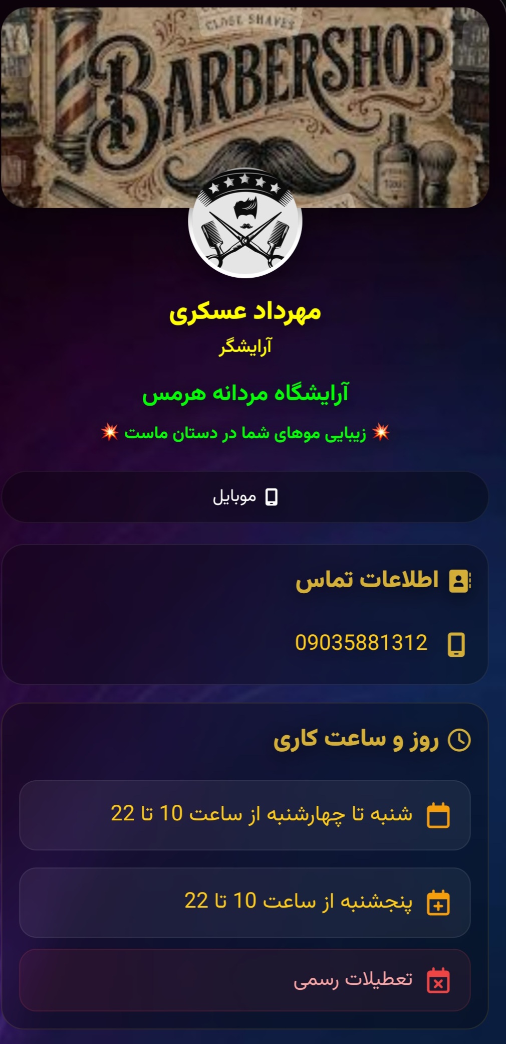 گالری دیبا شکیبا شرکت نیکی ورک