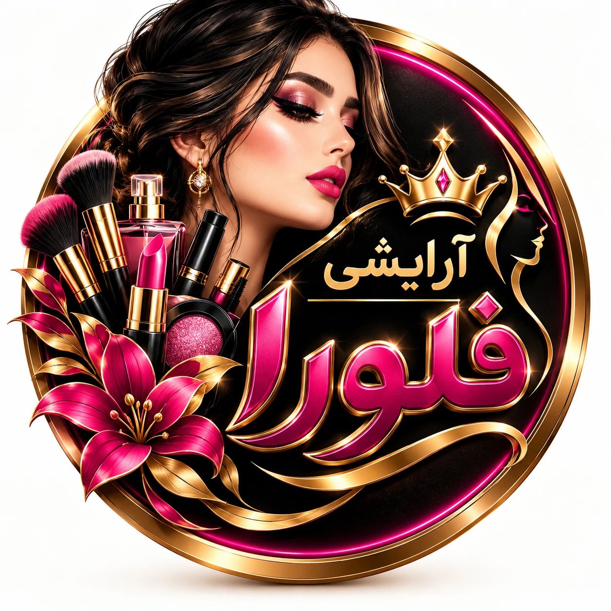 لوگو آرایشی فلورا