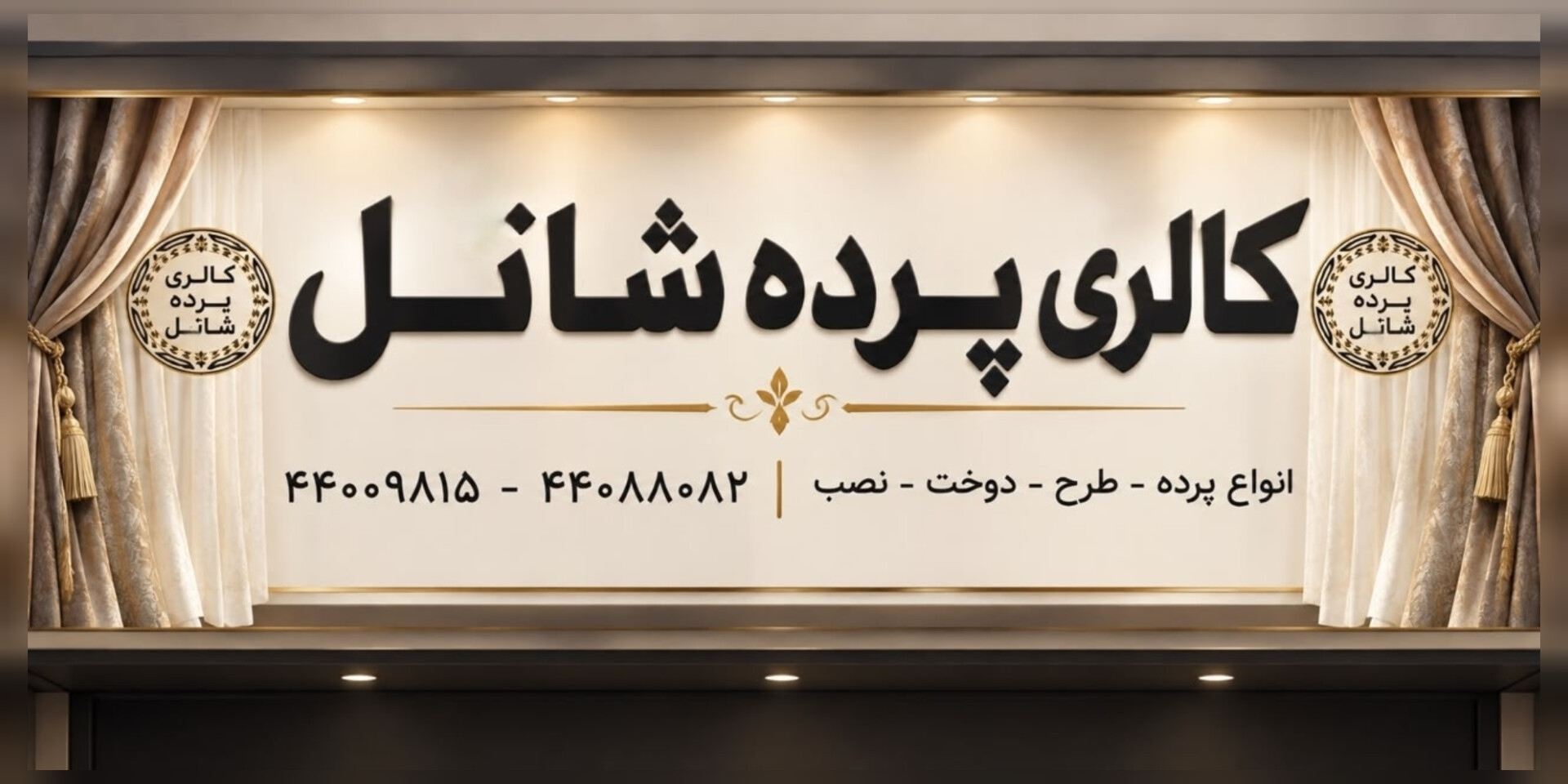 گالری پرده شانل (طرح ،دوخت ،اجرا ،انواع کاغذ دیواری )