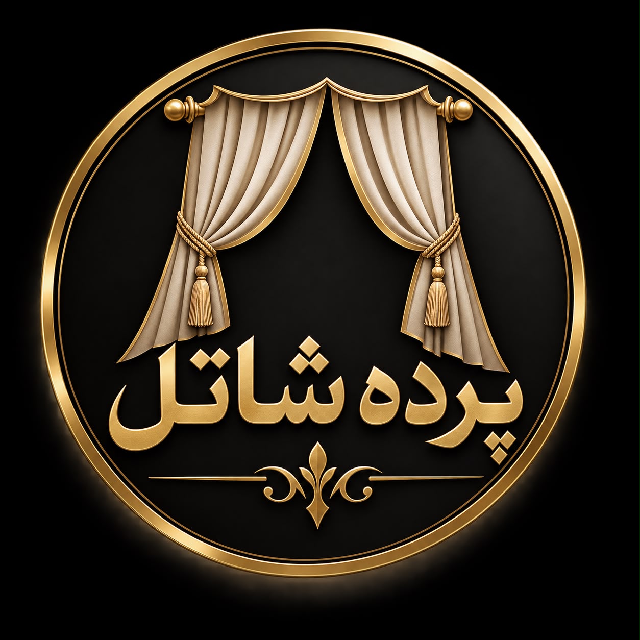 لوگو گالری پرده شانل (طرح ،دوخت ،اجرا ،انواع کاغذ دیواری )