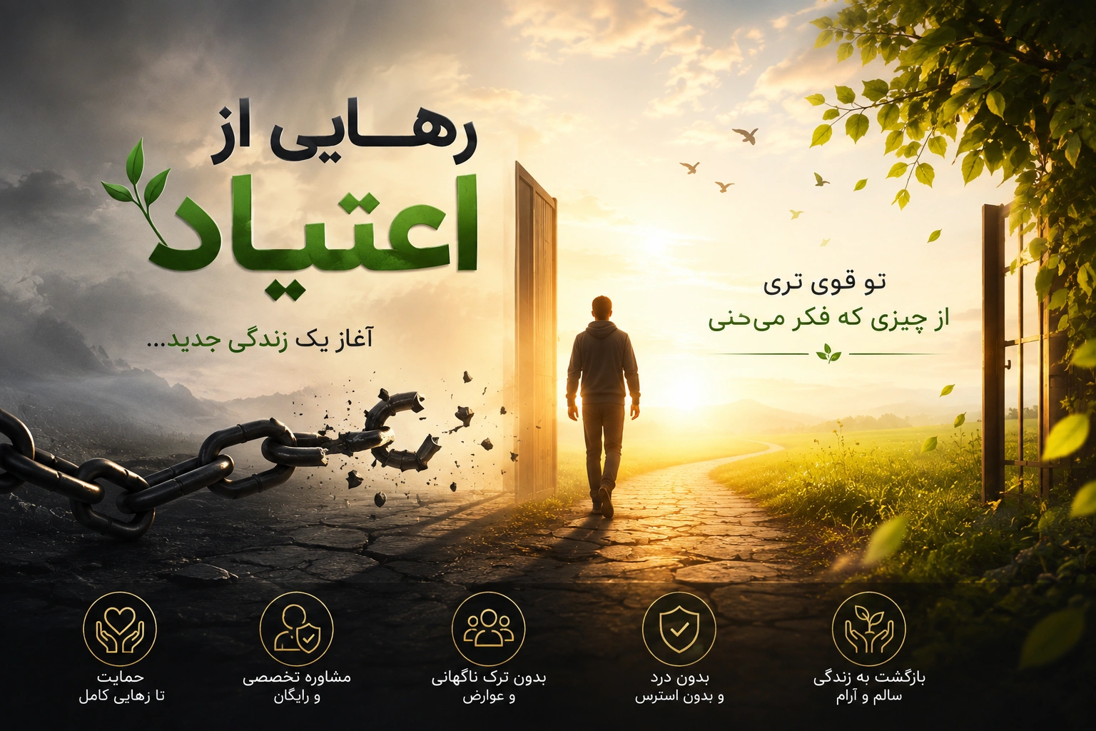 ترک اعتیاد هربال تراپی