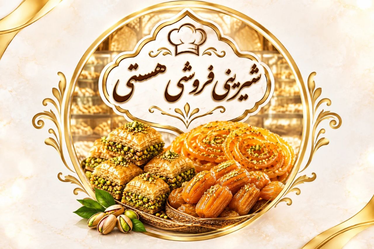 لوگو شیرینی فروشی هستی یزد