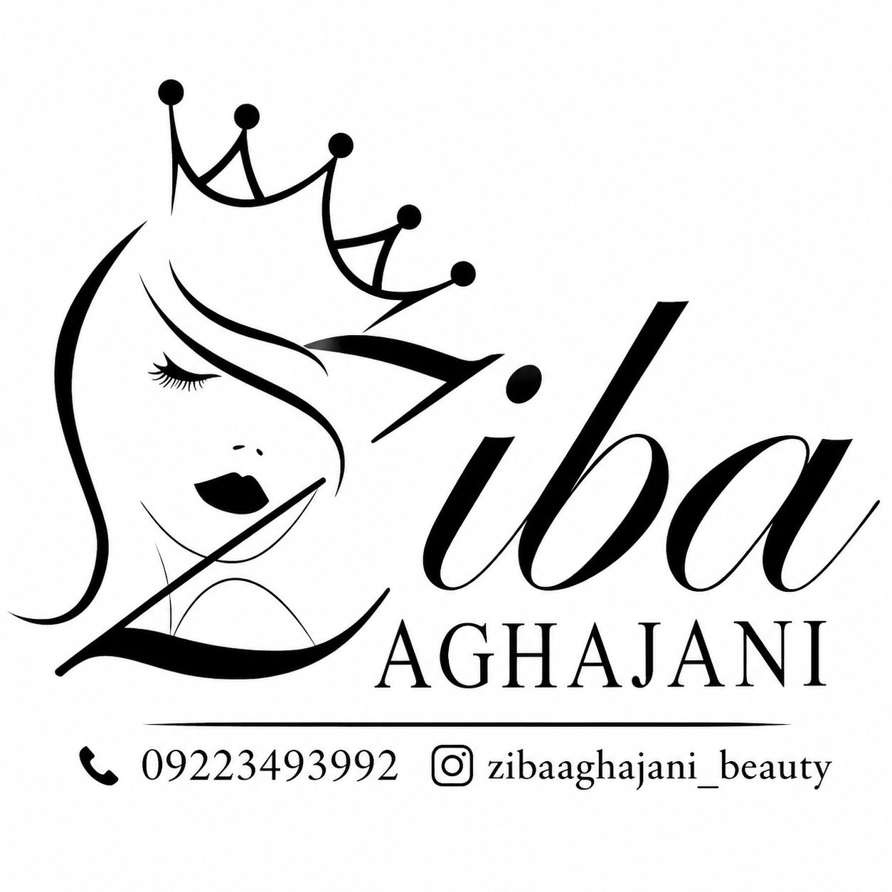 لوگو سالن زیبایی زیبا آقاجانی
