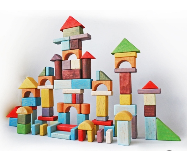 لگو چوبی رنگی